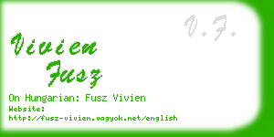 vivien fusz business card